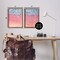 Stupell Industries Minimalist Aerial Beach 2 pc Framed Floater Canvas Wall Art Set Design by Nataly White